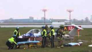 Mock air disaster carried out at Windsor Airport