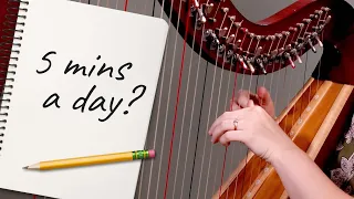 How much time should I spend practicing harp?