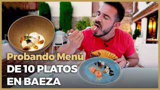 MENÚ GOURMET de DIEZ PLATOS en un precioso HOTEL de BAEZA