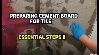 HOW TO PREPARE CEMENT BACKER-BOARD FOR TILE: MAKE IT WATERPROOF !