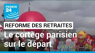 8e journée de mobilisation contre la réforme des retraites : le cortège parisien sur le départ