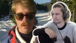 xQc Reacts to Skiers vs Snowboarders 1985