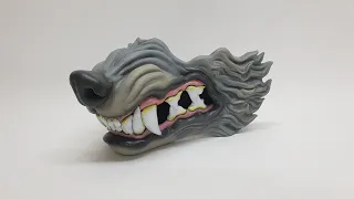 Painting a 3D printed Wolf mask