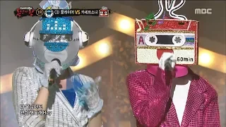 [King of masked singer] 복면가왕 - 'CD player' VS 'Cassette   girl' 1round -  Run Devil Run 20180610