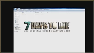 7 Days to die back up your saves tutorial, Windows 7