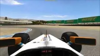 F1 2013 Laguna Seca fastest lap ever driven in a race HD.