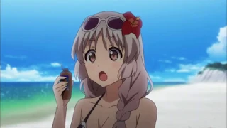 Hatoko at the beach 2 (When Supernatural Battles Became Commonplace) E11 dub