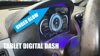 TABLET DIGITAL DASH WITH UNDER GLOW