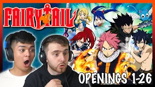 FAIRY TAIL Opening 1-26 REACTION! || Anime OP Reaction