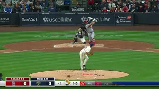 Albert Pujols HITS CAREER HOMER NUMBER 681 | St. Louis Cardinals @ Milwaukee Brewers 4/17/2022