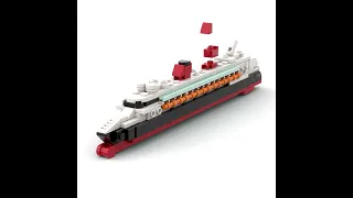 LEGO Disney Magic Cruise Ship Speed-Build Animation #shorts