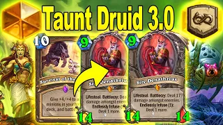 In 1 Turn Double Sire Denathrius! My Upgraded Taunt Druid 3.0 Deck At Titans Mini-Set | Hearthstone