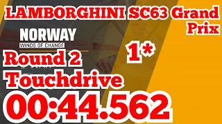 Asphalt 9 [Touchdrive] 00:44.562 | Round 2 | LAMBORGHINI SC63 GRAND PRIX | 1 Star