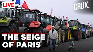 Tractors Surround Paris As Farmers Hold Firm In Protest Against Rising Costs & Farm Laws In France
