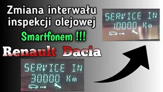 Jak samodzielnie zmienić interwał inspekcji olejowej Renault Dacia