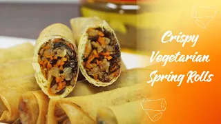 How to cook Crispy Vegetable Spring Roll | Crunchiest Vegetarian Spring Roll Ever!