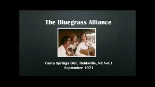 The Bluegrass Alliance  September 1971 Vol.1