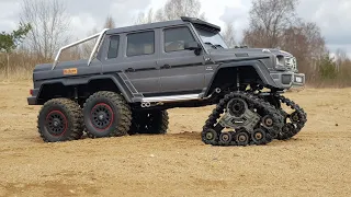 ЧТО БУДЕТ, если гусеницы на одной оси? ... ГЕЛЕНДВАГЕН 6х6 Traxxas TRX6 Offroad