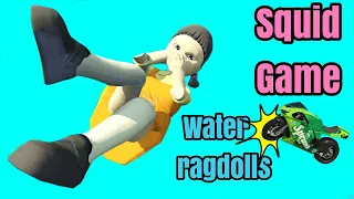 GTA 5 Squid Game Funny Moments - squidgame guards Water Ragdolls