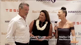 Malika Interviews Pierce Brosnan at the Maui Film Festival 2017