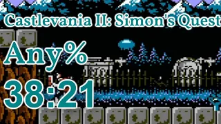 Castlevania II: Simon's Quest Any% Speedrun 38:21