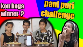 Eating gol-gappa/pani puri challenge with recipe with sister