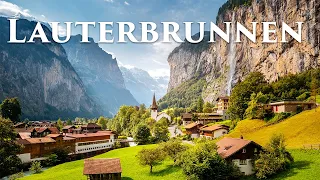 Lauterbrunnen 4K - The Most Beautiful Fairy Tale Village In Switzerland - Walking Tour, Travel Vlog