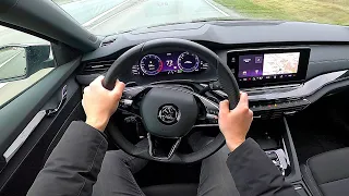 2022 Skoda Octavia Combi Sportline 4x4 2.0 TSI - pov test drive