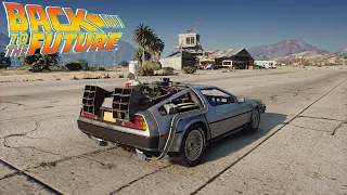 GTA 5 Mods - BACK TO THE FUTURE /with Time Traveling