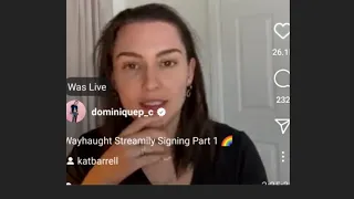 Dominique P-C and kat Barrell Instagram live/ wayhaught stream part 1#wayhaught #wynonnaearp
