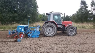 MF 3070 + Lemken Zirkon+ Lemken EuroDrill 3000 siew rzepaku