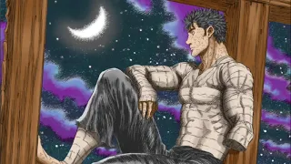 Guts from Berserk sitting in the rain meditating (ambience)