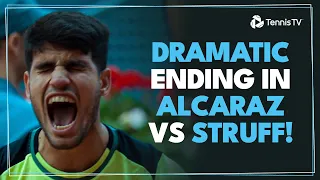 Carlos Alcaraz vs Jan-Lennard Struff Dramatic Ending! | Madrid 2024 Highlights