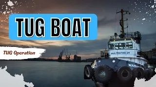 Tug Operation || How a small tugboat Moves a giant Ship || Life at sea || what is tug? watch It..
