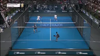 PUNTAZO DE PAQUITO NAVARRO FINAL ITALY MAJOR PREMIER PADEL 2023