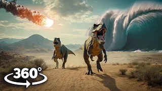 360° VR THE LAST DAY OF THE DINOSAURS| What If You Were There With Your Girlfriend? 4K Ultra HD