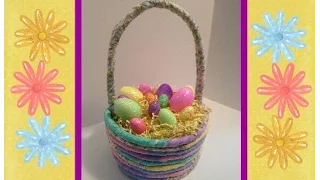 Diy Basket | DIY Easter Basket | How to make a DIY Rope Basket (No Sew)