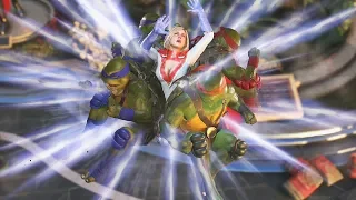 Injustice 2: TMNT - Teenage Mutant Ninja Turtles Shell Shock Move on All Characters (Super Move)