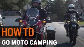 How to Go Motorcycle Camping