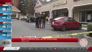 Man hospitalized after Hercules strip mall shooting
