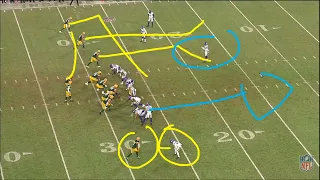 Aaron Rodgers to Davante Adams back-shoulder throw, 2021 Week 17