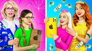 Rich Mom vs Poor Mom | Parenting Situations in Giga Rich vs Broke Family by RATATA BOOM