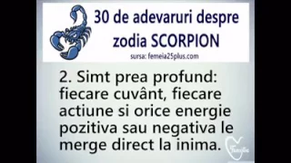 30 adevăruri despre zodia Scorpion