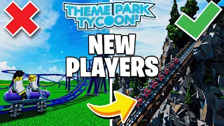BEST TIPS for New Theme Park Tycoon 2 Players - Beginner's Guide