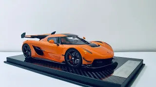 FrontiArt Koenigsegg Jesko Orange 1:18 Scale (Unboxing)