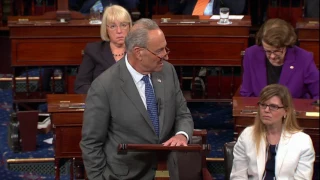 Schumer’s voice trails off as he pays tribute to McCain