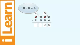 Subtraction: Learn to subtract 4-digit numbers from 4-digit numbers with regrouping.