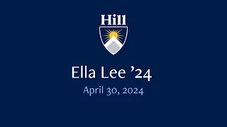 Chapel Talk | Ella Lee '24 | April 30, 2024