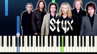 Come Sail Away - STYX -  Easy Piano Tutorial