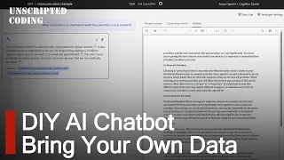 Azure Search OpenAI Demo - DIY Microsoft AI chatbot with bring-your-own-data | Unscripted Coding